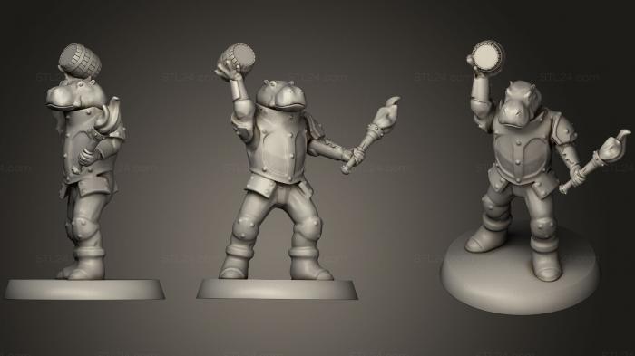 Figurines simple (Giff Powder Kegger, STKPR_0521) 3D models for cnc